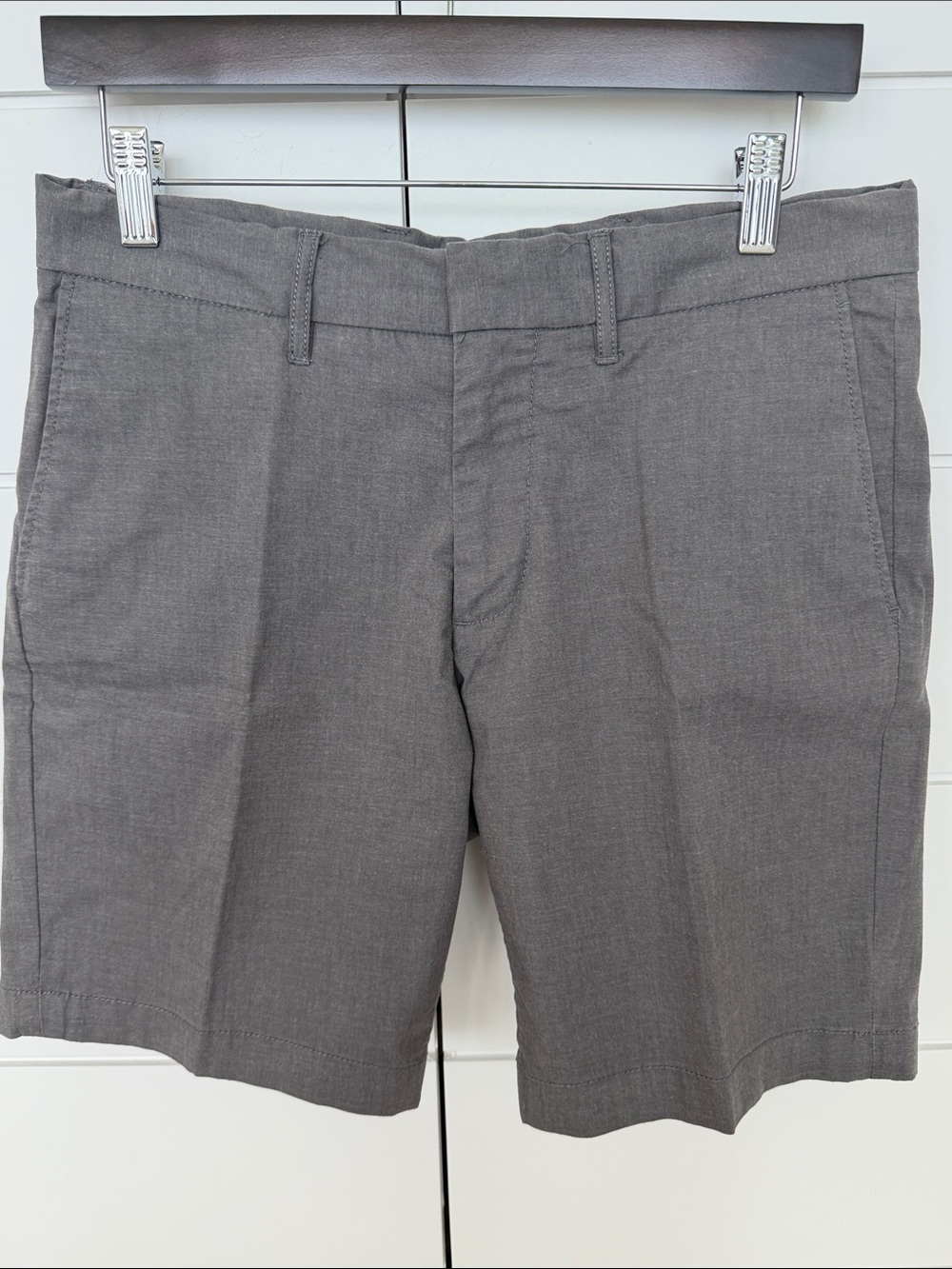 Nordstrom Men's Charcoal Flat-Front Dress Shorts